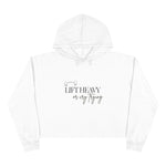 Lift Heavy or Cry Trying Cropped Hoodie | Gym Crop Hoodie Women | Workout Hoodie | Trendy Fitness Apparel | Gym Girl Clothing | HMHC
