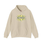 Not Friendly Hoodie | Floral Graphic Hoodie | Feminine Edge Sweatshirt | Introvert Hoodie Women | Cute But Not Nice Hoodie | HMHC