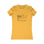 Hot & Hormonal Fitted T Shirt| Perimenopause Tee | Womens Slim Fit Tee | Hormone Humor Shirt | Cute Gym Top