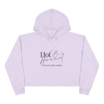 Hot & Hormonal Cropped Hoodie | Perimenopause Hoodie | Womens Gym Crop Hoodie
