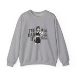 Ive Had It Up to Here Sweatshirt | Retro Weightlifting Shirt, Womens Fitness Sweatshirt | Strong Woman Crewneck