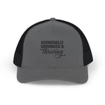 Hormonally Unhinged & Thriving Trucker Hat | Perimenopause | Mesh Hat Snapback | HMHC