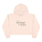 Lift Heavy or Cry Trying Cropped Hoodie | Gym Crop Hoodie Women | Workout Hoodie | Trendy Fitness Apparel | Gym Girl Clothing | HMHC