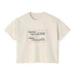 Mood: Unpredictable. Vibes: Immaculate. Boxy Tee