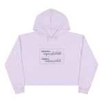 Mood: Unpredictable Vibes: Immaculate Cropped Hoodie