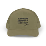 Hormonally Unhinged & Thriving Trucker Hat | Perimenopause | Mesh Hat Snapback | HMHC