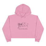 Hot & Hormonal Cropped Hoodie | Perimenopause Hoodie | Womens Gym Crop Hoodie