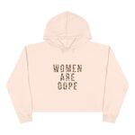 Women Are Dope Cropped Hoodie Leopard Print | Crop Hoodie | Trendy Women Sweatshirt | Girl Power Hoodie | Empowering Women Clothing | HMHC