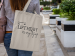 Lift Heavy or Cry Trying Tote Bag | Gym Tote Bag Women | Canvas Workout Bag | Fitness Tote | Reusable Market Bag | HMHC