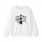 Ive Had It Up to Here Sweatshirt | Retro Weightlifting Shirt, Womens Fitness Sweatshirt | Strong Woman Crewneck