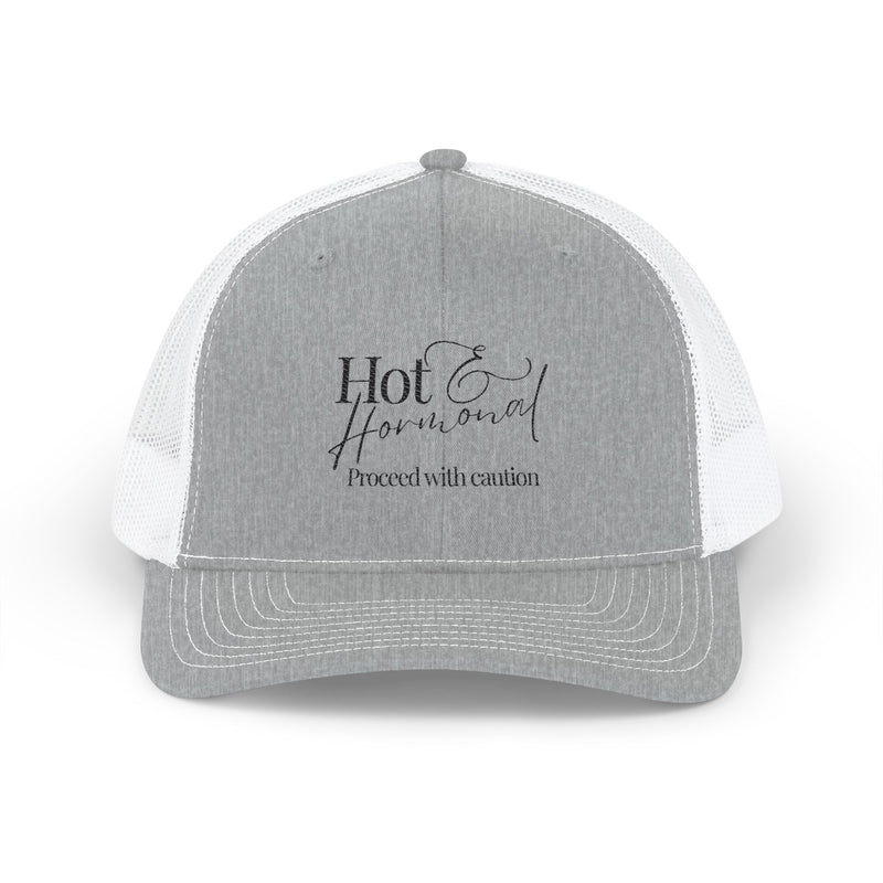 Hot & Hormonal Trucker Hat | Perimenopause | Mesh Hat Snapback | HMHC