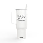 Hot & Hormonal Tumbler 40oz | Perimenopause | Insulated Cup With Straw | HMHC (Engraving)