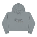 Lift Heavy or Cry Trying Cropped Hoodie | Gym Crop Hoodie Women | Workout Hoodie | Trendy Fitness Apparel | Gym Girl Clothing | HMHC