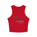 Lift Heavy or Cry Trying Racerback Tank | Gym Tank Women | Fitted Ribbed Tank Top | Workout Tank | Fitness Apparel Women | HMHC