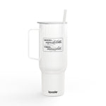 40oz Engraved Insulated Tumbler with Lid & Straw — Travel Mug