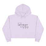 Lift Heavy or Cry Trying Cropped Hoodie | Gym Crop Hoodie Women | Workout Hoodie | Trendy Fitness Apparel | Gym Girl Clothing | HMHC