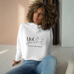Hot & Hormonal Cropped Hoodie | Perimenopause Hoodie | Womens Gym Crop Hoodie