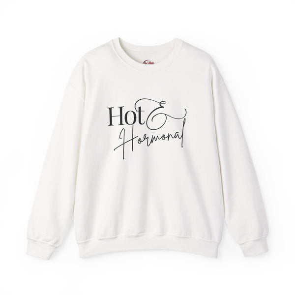 Hot & Hormonal Crewneck Sweatshirt | Perimenopause | 80s Baby Gym Wear