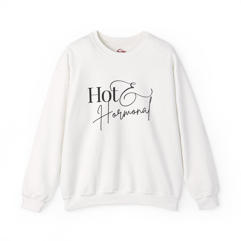 Hot & Hormonal Crewneck Sweatshirt | Perimenopause | 80s Baby Gym Wear