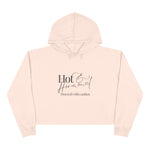 Hot & Hormonal Cropped Hoodie | Perimenopause Hoodie | Womens Gym Crop Hoodie