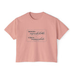 Mood: Unpredictable. Vibes: Immaculate. Boxy Tee